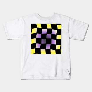 Checker Board - Nonbinary Pride Kids T-Shirt